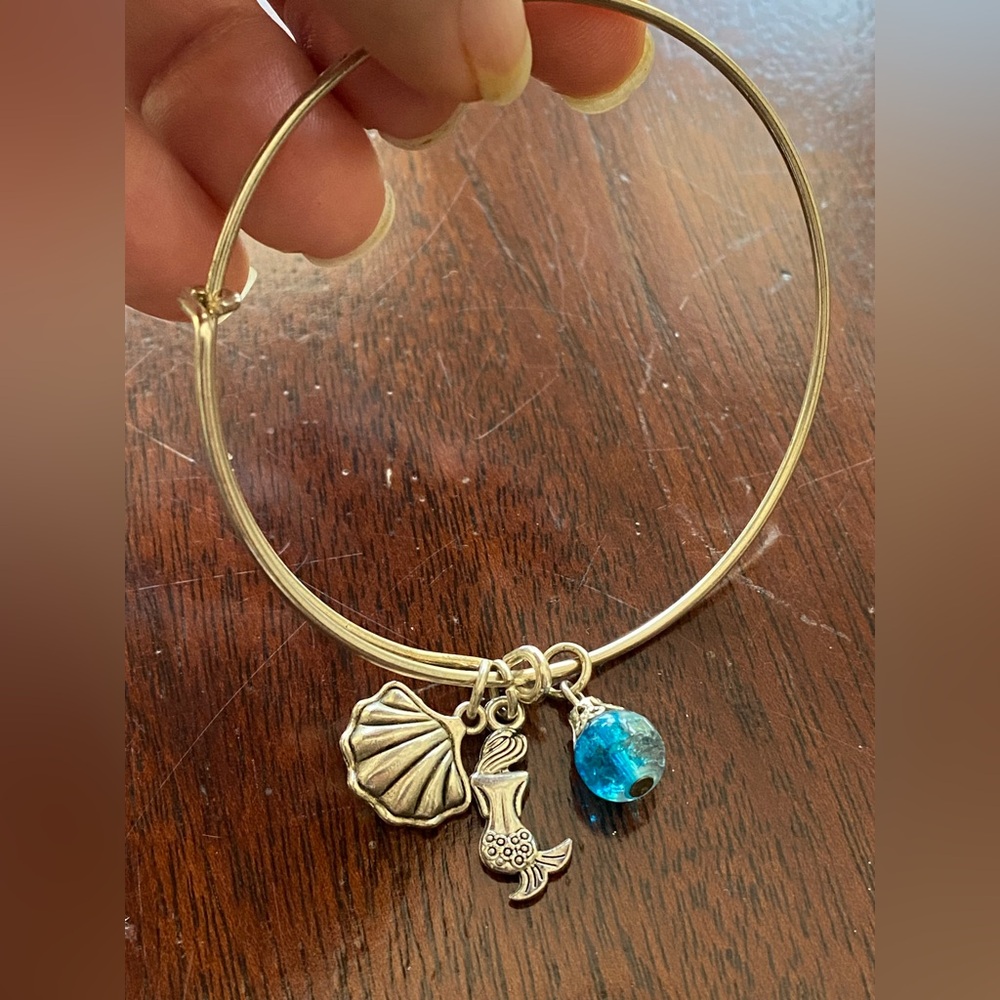 Silver Mermaid Charm Bracelet